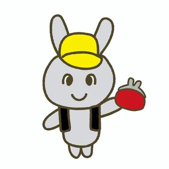 Elementary school student Gamaguchi_Rabbit, petty, wallet, rabbit, JPG, PNG and AI