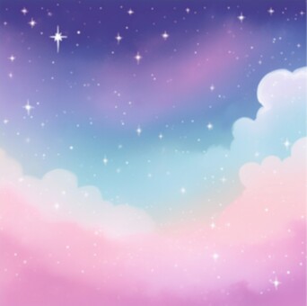 ファンシー　かわいい　正方形背景 背景,淡い,パステル,水彩,シンプル,壁紙,素材,手描き,チラシ,ゆめかわのイラスト素材