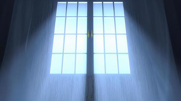窓辺の静かなる目覚め 光,影,木目,窓,光線,静寂,余韻,幻想,余白,3dのイラスト素材