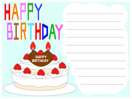 Birthday card, , JPG and AI