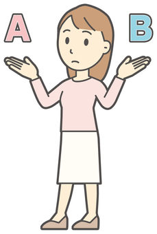  ロングヘア女性-157-全身