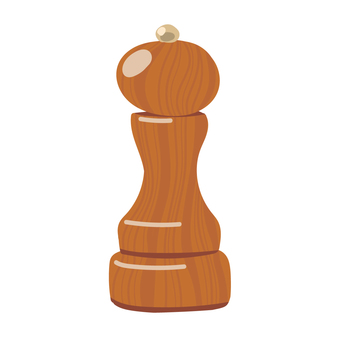 Illustration, pepper, mill, grind, 