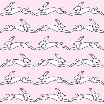 run run rapin しましま,かけっこ,追いかける,うさぎ,一筆書き,線画,ボーダー,レース,ユニーク,繊細のイラスト素材