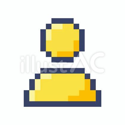 匿名アイコン ドット 黄