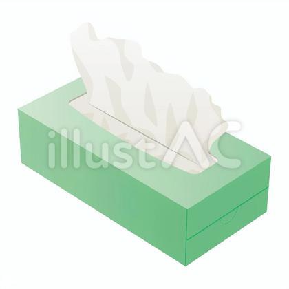 ティッシュ箱(緑)