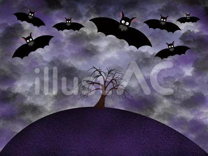 ハロウィン コウモリ