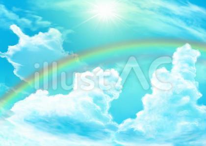 空と雲と虹と