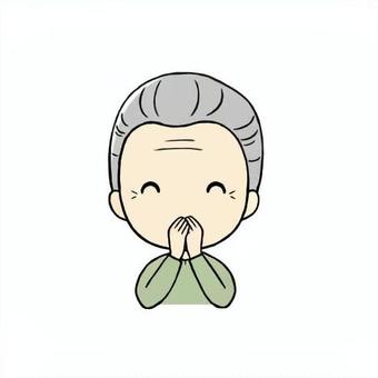 口をおさえるシニア男性 口,おさえる,ふさぐ,両手,シニア,秘密,内緒,笑顔,ニヤニヤ,男性のイラスト素材