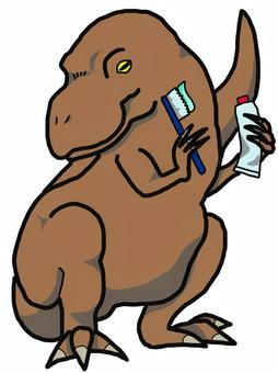 Let's brush! (dinosaur, JPG and PNG Let's brush! (dinosaur, , JPG and PNG