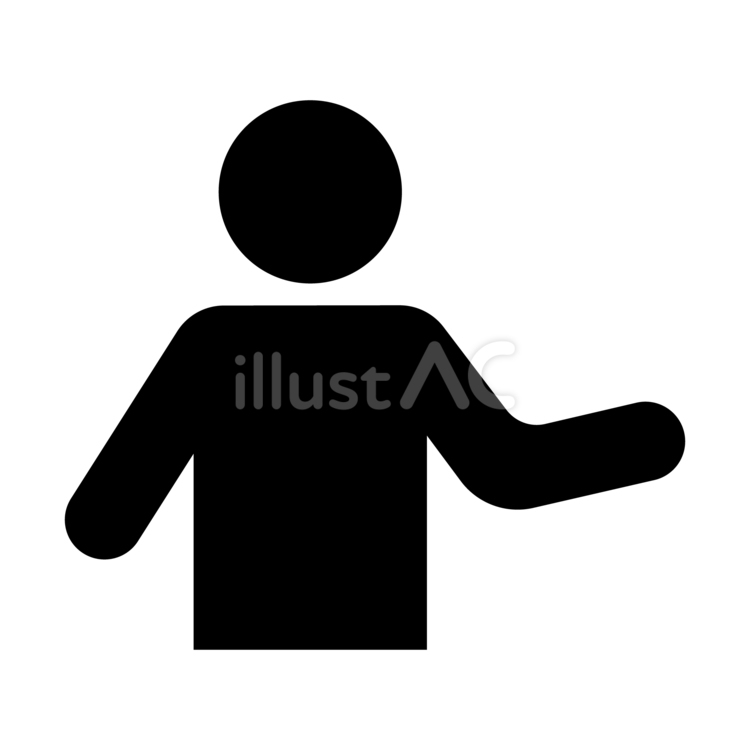 受付をしている人のシルエット ピクトグラム,シルエット,人間のイラスト素材