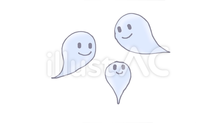 おばけ ハロウィン,おばけ,かわいいのイラスト素材