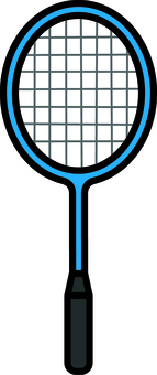 青のラケットです。