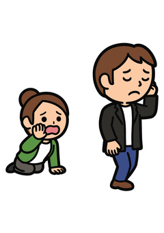 別れを告げる男