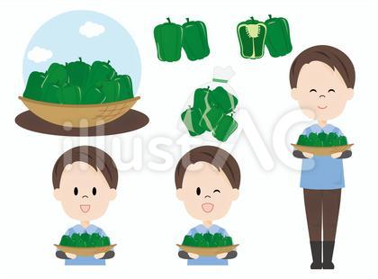農家の男性(ピーマン)