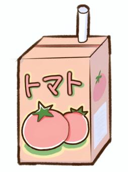 ゆるいトマトジュース 野菜ジュース,トマトジュース,トマト,野菜,やさい,栄養,ゆるいのイラスト素材