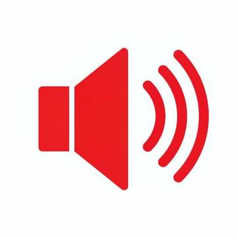 スピーカーアイコン_赤 スピーカー,音量,アイコン,メガホン,ボリューム,シンプル,オーディオ,単体,シルエット,音声のイラスト素材