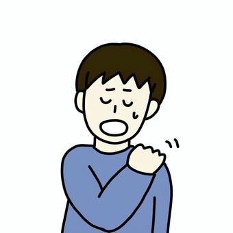 肩こりの男性