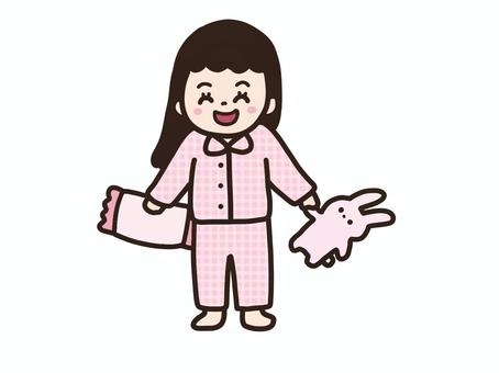 Girl in pajamas, pajamas, pajamas, good night, JPG