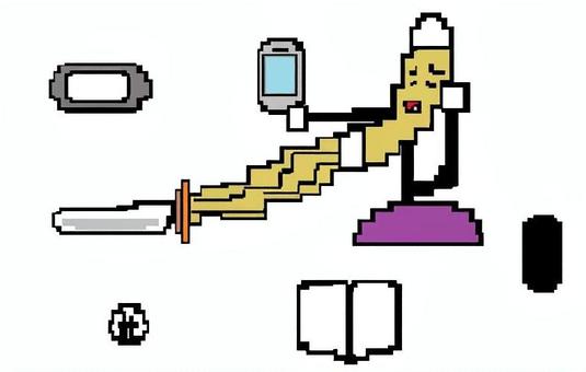 サボるな!だらしない(竹刀) サボるな!だらしない(竹刀) 注意,ズル休み,武道,部活,だらしないのイラスト素材