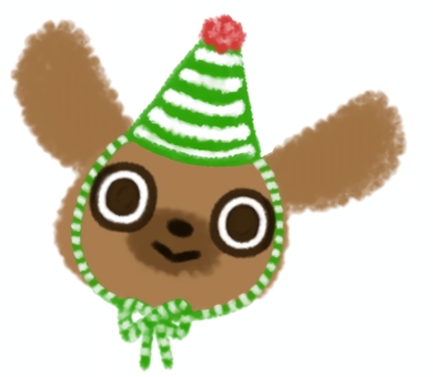 クリスマスシーズンのワンコ