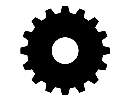 ビジネスやメカニック・ギア・歯車アイコン 歯車,設定,ギア,アイコン,シンボル,シルエット,モノクロ,黒,ブラック,ビジネスのイラスト素材