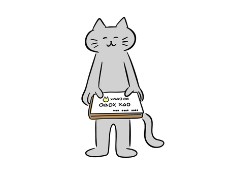 名刺を差し出す猫（カラー） 猫,名刺,名刺交換,自己紹介,連絡先,マナー,挨拶,ビジネス,ビジネスマン,営業のイラスト素材