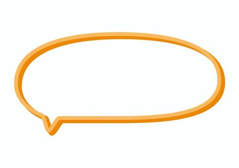 オレンジの丸いシンプルなふきだし オレンジの丸いシンプルなふきだし 吹き出し,セリフ,フレーム,漫画,コミック,シンプル,あしらい,漫画素材,オレンジ,動画のイラスト素材
