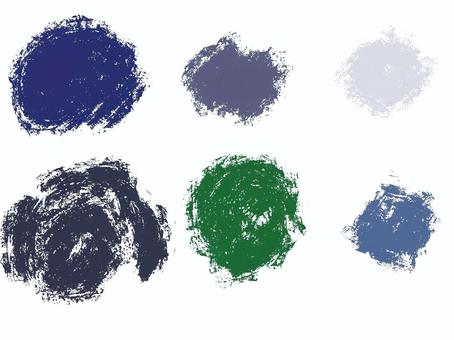 しぶい和柄 和柄,和風,和,しぶい,荒い,丸,見出しのイラスト素材