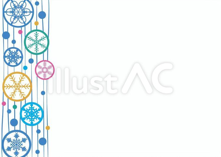 北欧風　雪模様１ 北欧風,冬,1月のイラスト素材