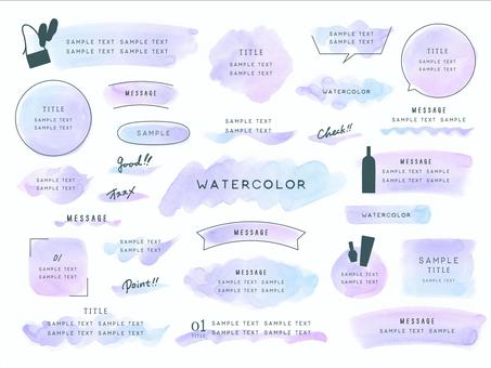 Hydrangea color gradation watercolor frame material, JPG, PNG and AI Hydrangea color gradation watercolor frame material, ألوان مائية, خلفية, إطار, JPG, PNG and AI