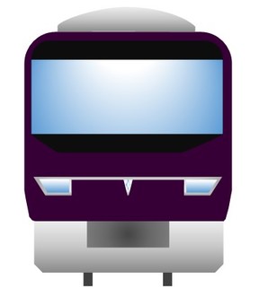 電車102 電車,正面,列車,通勤,前,通学,公共交通機関,トレイン,鉄道,交通のイラスト素材