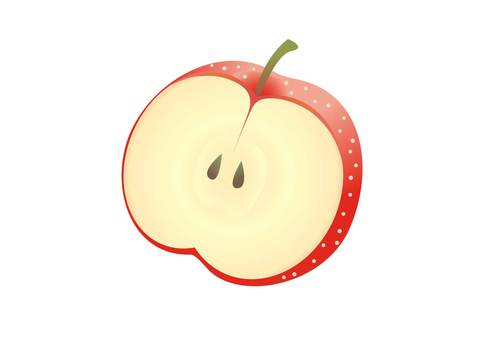 Illustration, apple, fruit, dessert, JPG, PNG and AI