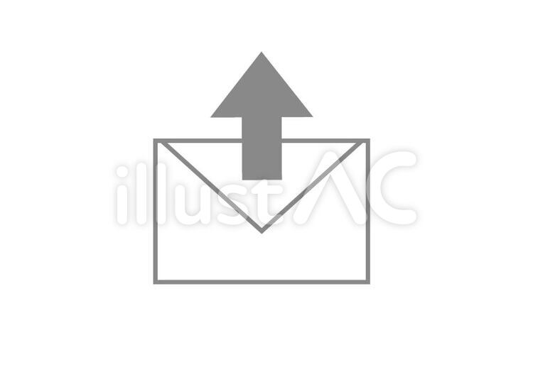 メール送信アイコン メール,アイコン,送信のイラスト素材