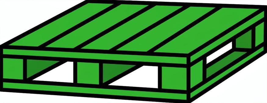 緑のパレットです。 緑のパレットです。 パレット,シンプル,倉庫,運搬,物流,作業,荷役,積載,積み込み,備品のイラスト素材