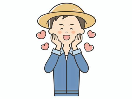 恋をする農家の男性