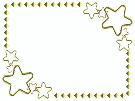 Illustration, star, chain, yellow, 