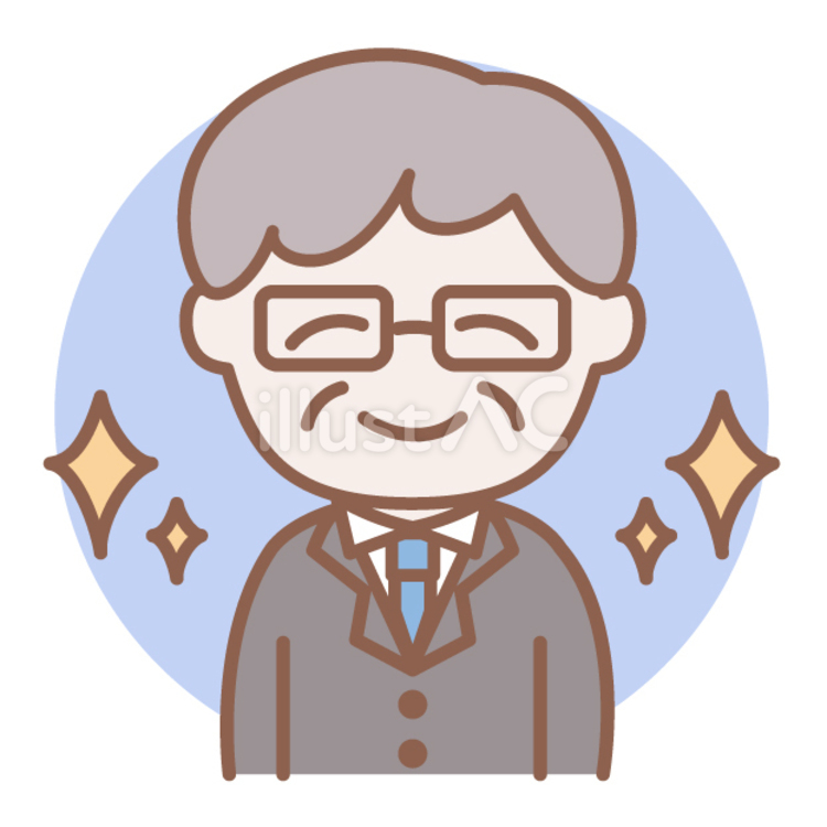 校長先生　男性 人物,1人,学校のイラスト素材