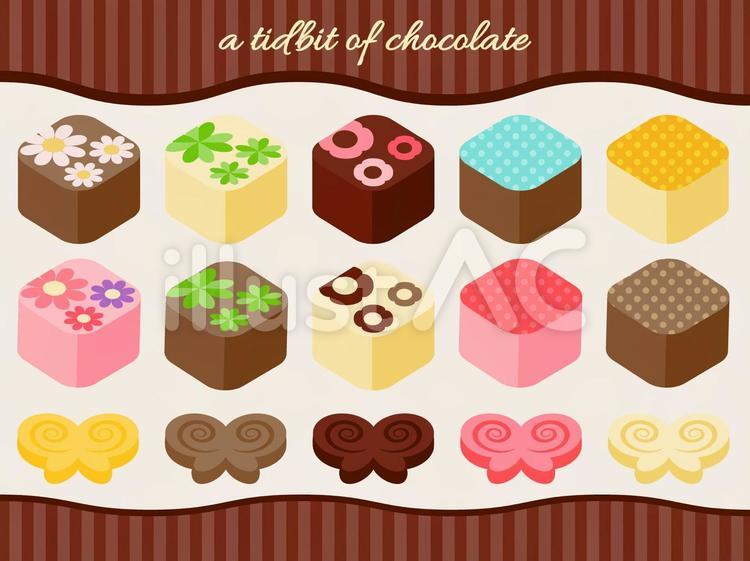 チョコレート チョコレート,チョコ,chocolateのイラスト素材