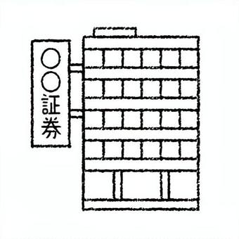 手描きのお金のなる木_ドル_白黒 証券会社,ビル,アイコン,投資,株,株式,資産運用,オフィス,会社,証券のイラスト素材