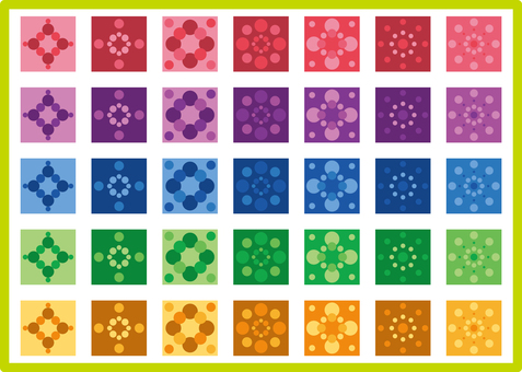 スウォッチパターン-108 パターン,スウォッチ,壁紙,背景,テクスチャ,丸,円,円形,ドット柄,水玉模様のイラスト素材