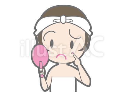 ニキビが気になる女性