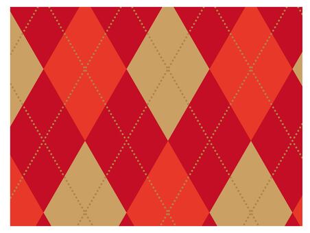 秋色のアーガイル柄背景素材 秋色のアーガイル柄背景素材 アーガイル,背景,赤,ひし形,模様,アーガイル柄,チェック,かわいいのイラスト素材