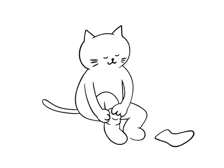 Illustration, socks, wear, changing clothes, 
