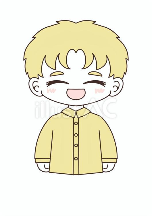 笑う男の人 男性,笑顔,微笑みのイラスト素材