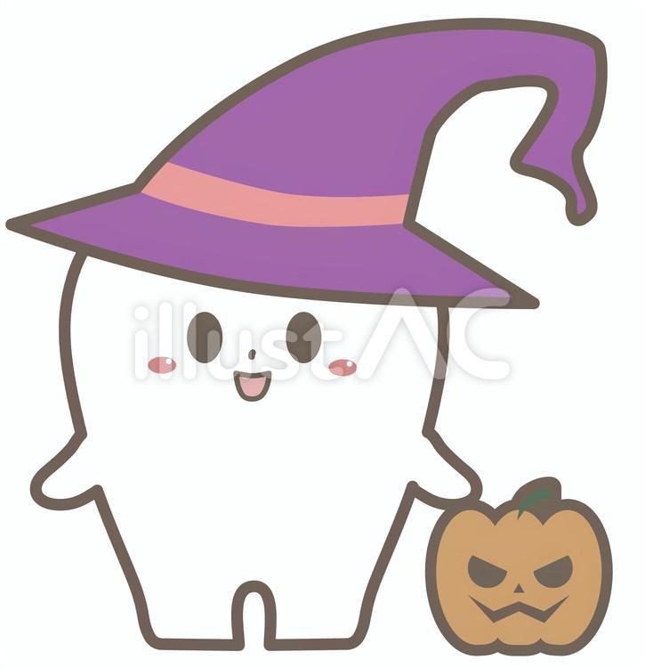 歯のキャラクターのハロウィン 歯,ハロウィン,かぼちゃのイラスト素材