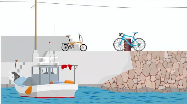 Breakwater Bicycle 2, , JPG, PNG and AI