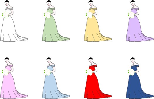 Wedding dress color guessing Wedding dress color guessing