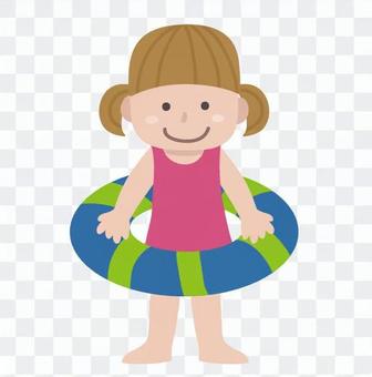 Float ring and child 2 Float ring and child 2