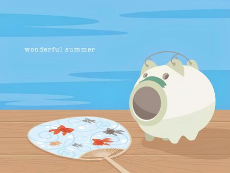 Fan and mosquito pig Fan and mosquito pig
