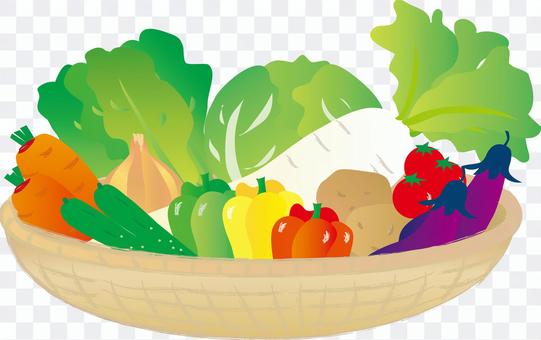 Various vegetables in a basket Various vegetables in a basket